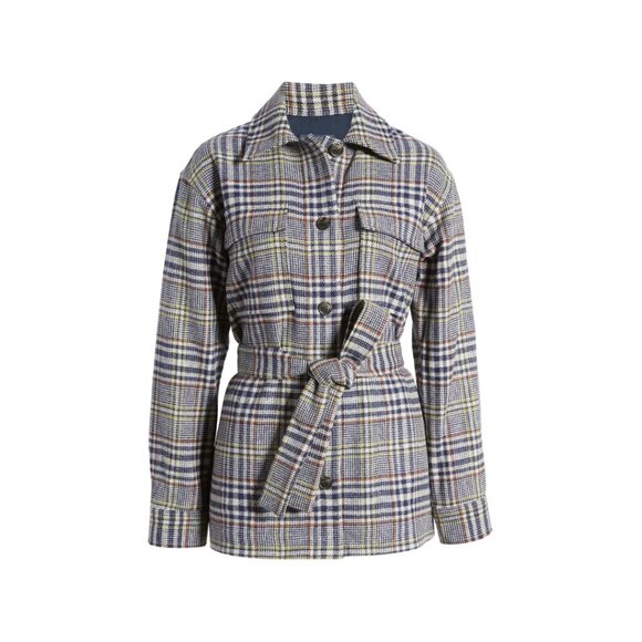 Pendleton Wool Belted Shirt Jacket — West End Plaid Shacket XL NWT - Picture 13 of 13